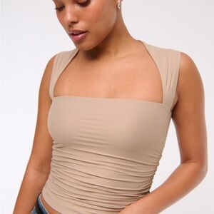 Sleeveless Tan Top